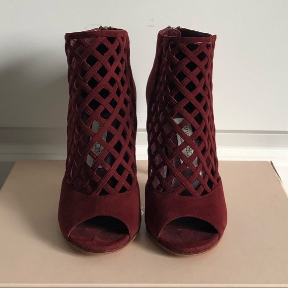 Jimmy Choo “132 Drift”—Size 37 in Claret - Picture 3 of 8